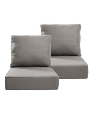 Bellefurn 24-in x 22-in 2 -Piece Patio chair cushion