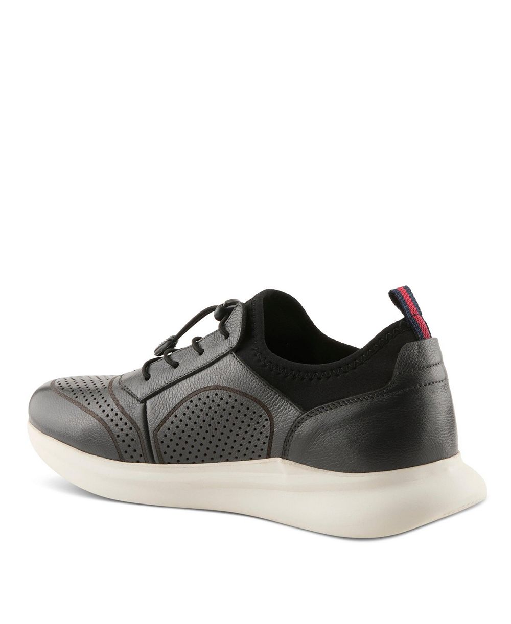 Spring Step Kriss Men's Fashion Sneaker with Leather Upper