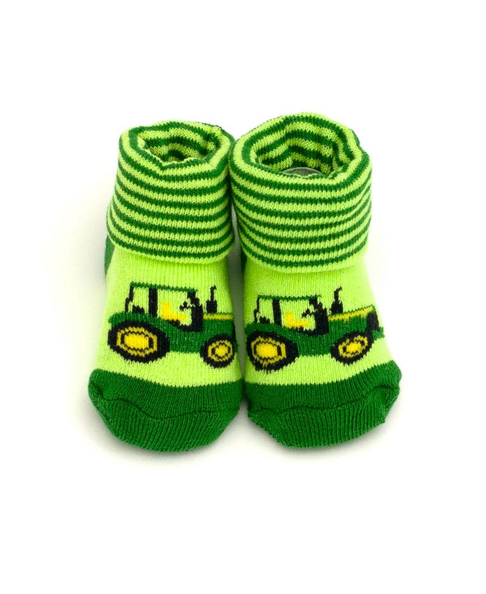 Детские вязаные ботиночки John Deere для мальчиков