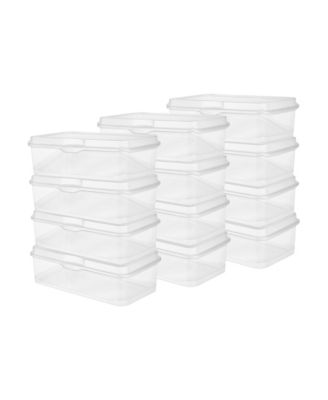 Sterilite Plastic Stacking FlipTop Latching Storage Container, Clear, (12 Pack)