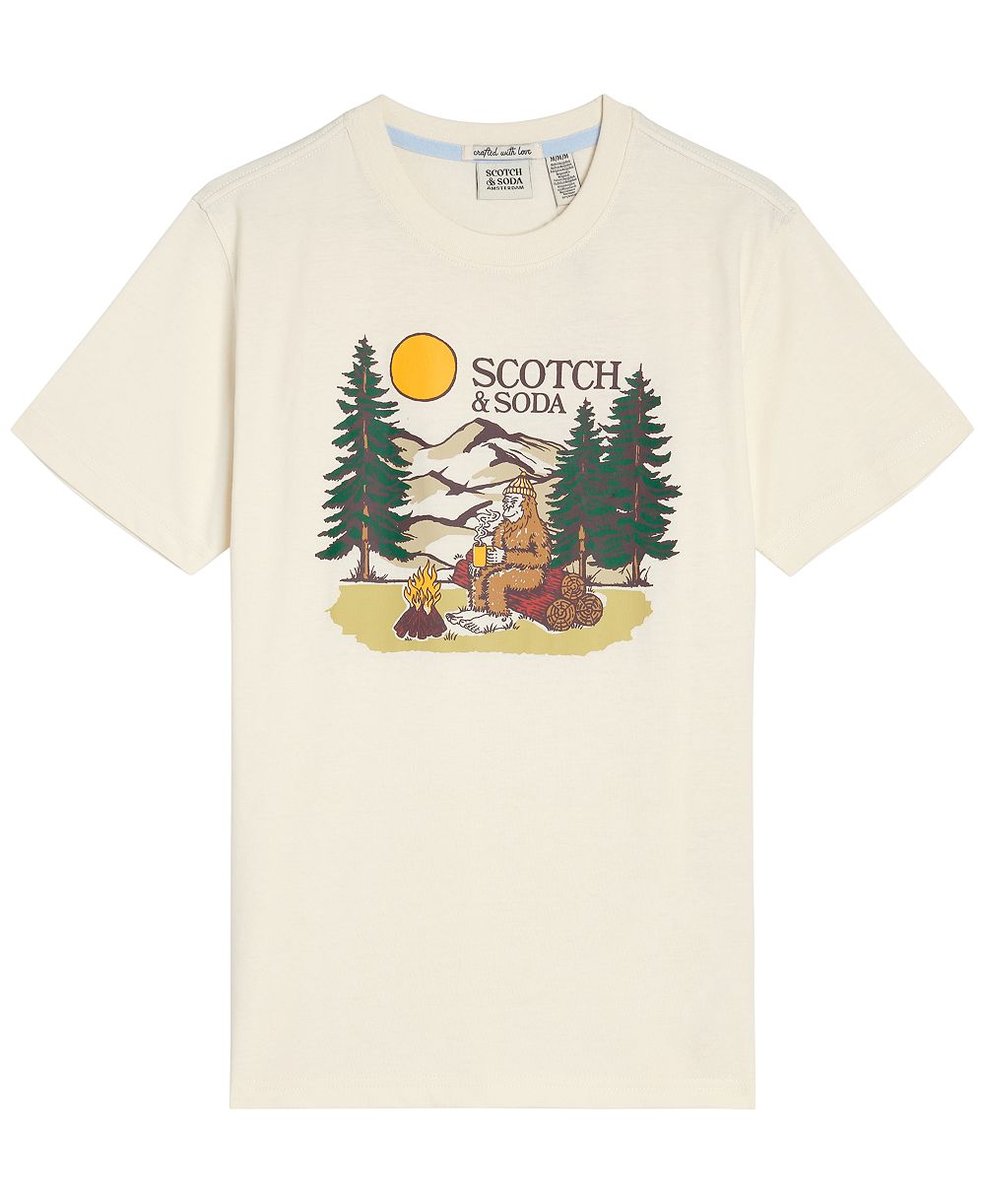 Мужская футболка SCOTCH & SODA Boys' 8-20 Classic-Fit Crewneck Graphic T-Shirt