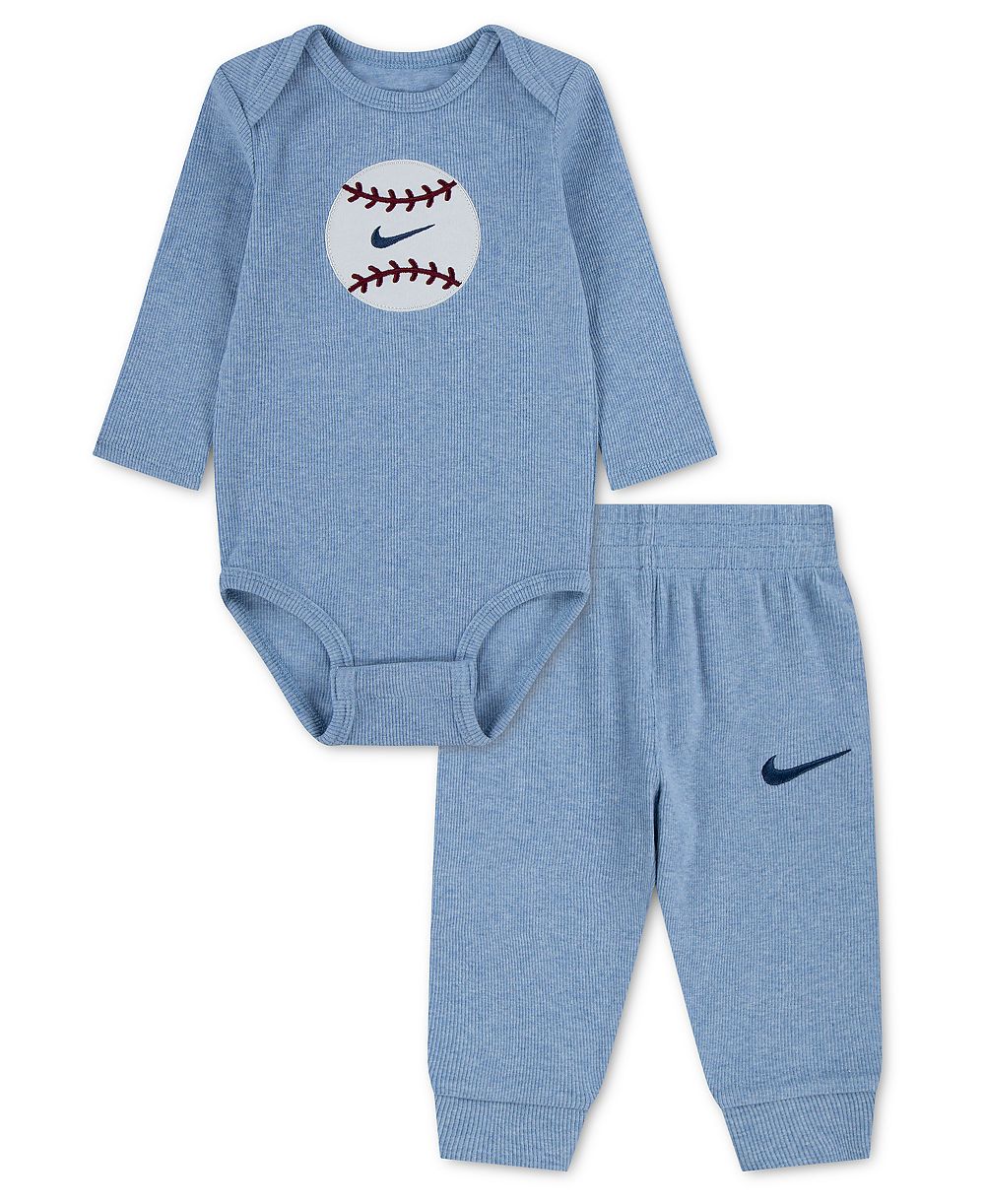 Комплект из 2 предметов Nike для мальчиков: боди с длинным рукавом и брюки Readyset Grow
