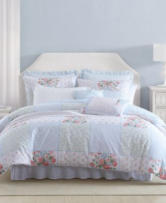Laura Ashley Hope Patchwork Cotton 7-Piece Duvet Cover Set, King