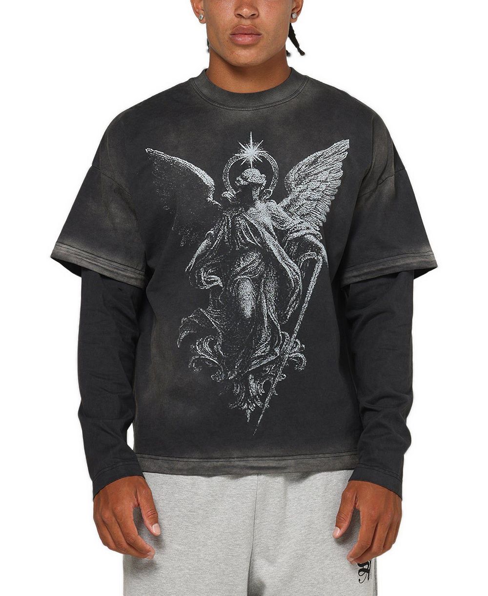 SAINT MORTA Men's Celestial Layered Long Sleeve T-Shirt