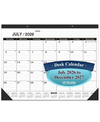DANRONG 18-month Desk Calendar Large Monthly Planner With Hanging Holes To Do List For Home Office