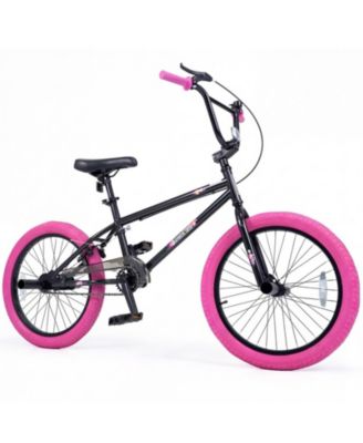 SUGIFT 20-Inch Trick Bicycle with 360-Degree Rotating Handlebar and 4 Metal Stunt Pegs, 110 lbs Capacity, Ages 8+