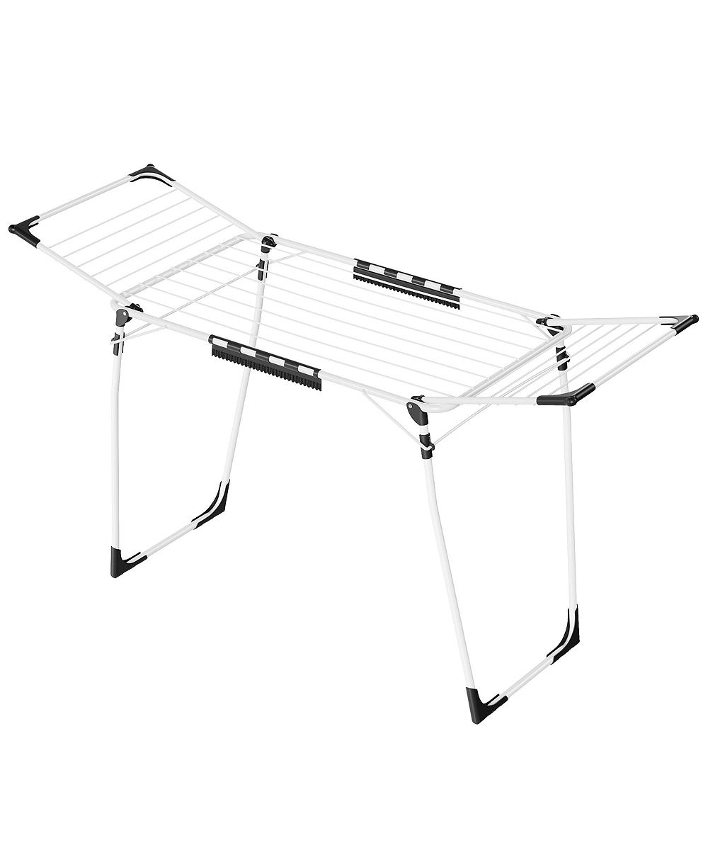 SongmicsHome Clothes Drying Rack, Foldable Heavy Duty Laundry Rack, Space Saving, 66.3 x 21.5 x 37.2 Inches