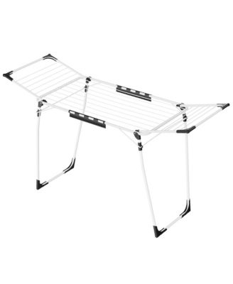 SongmicsHome Clothes Drying Rack, Foldable Heavy Duty Laundry Rack, Space Saving, 66.3 x 21.5 x 37.2 Inches