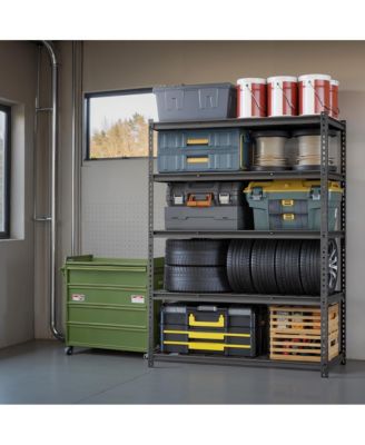 SongmicsHome 5-Tier Storage Shelves, Heavy-Duty Garage Shelving Unit, 24 x 48 x 72 Inches