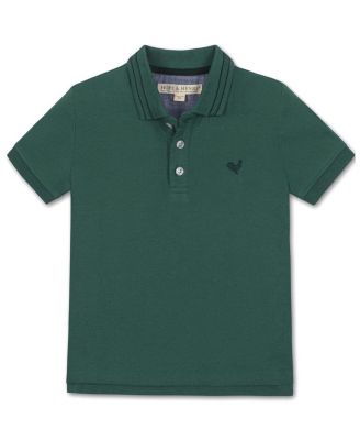 Hope & Henry Boys' 4-20 Organic Knit Pique Polo Shirt