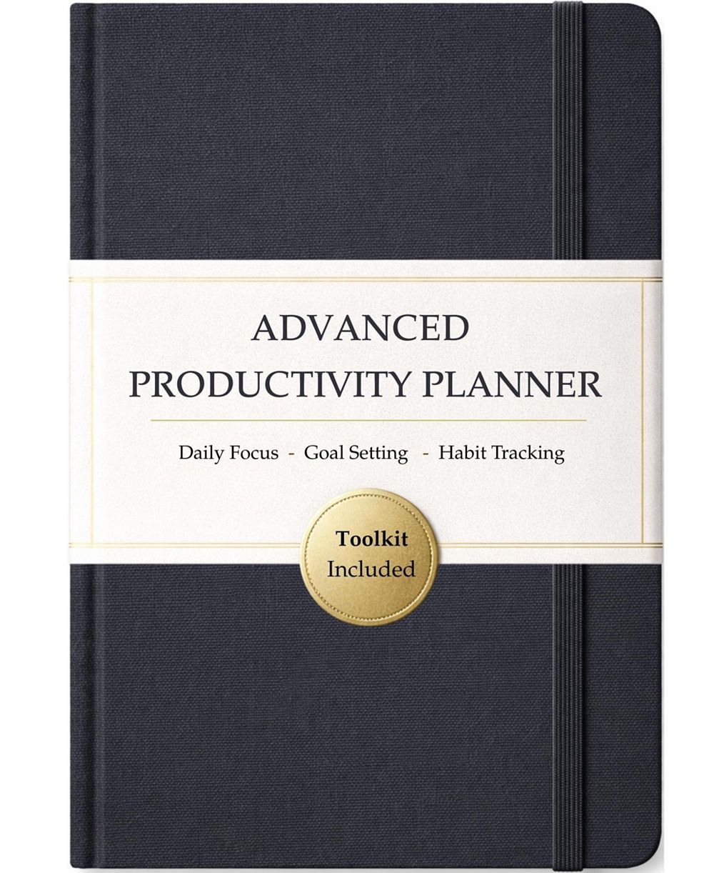 DANRONG Undated Daily Weekly Monthly Productivity Planner Time Blocking Goal Setting Habit Tracking