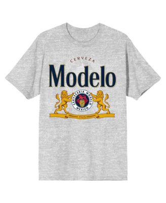 Мужская футболка Modelo из хлопковой смеси с классическим логотипом, официально лицензированная