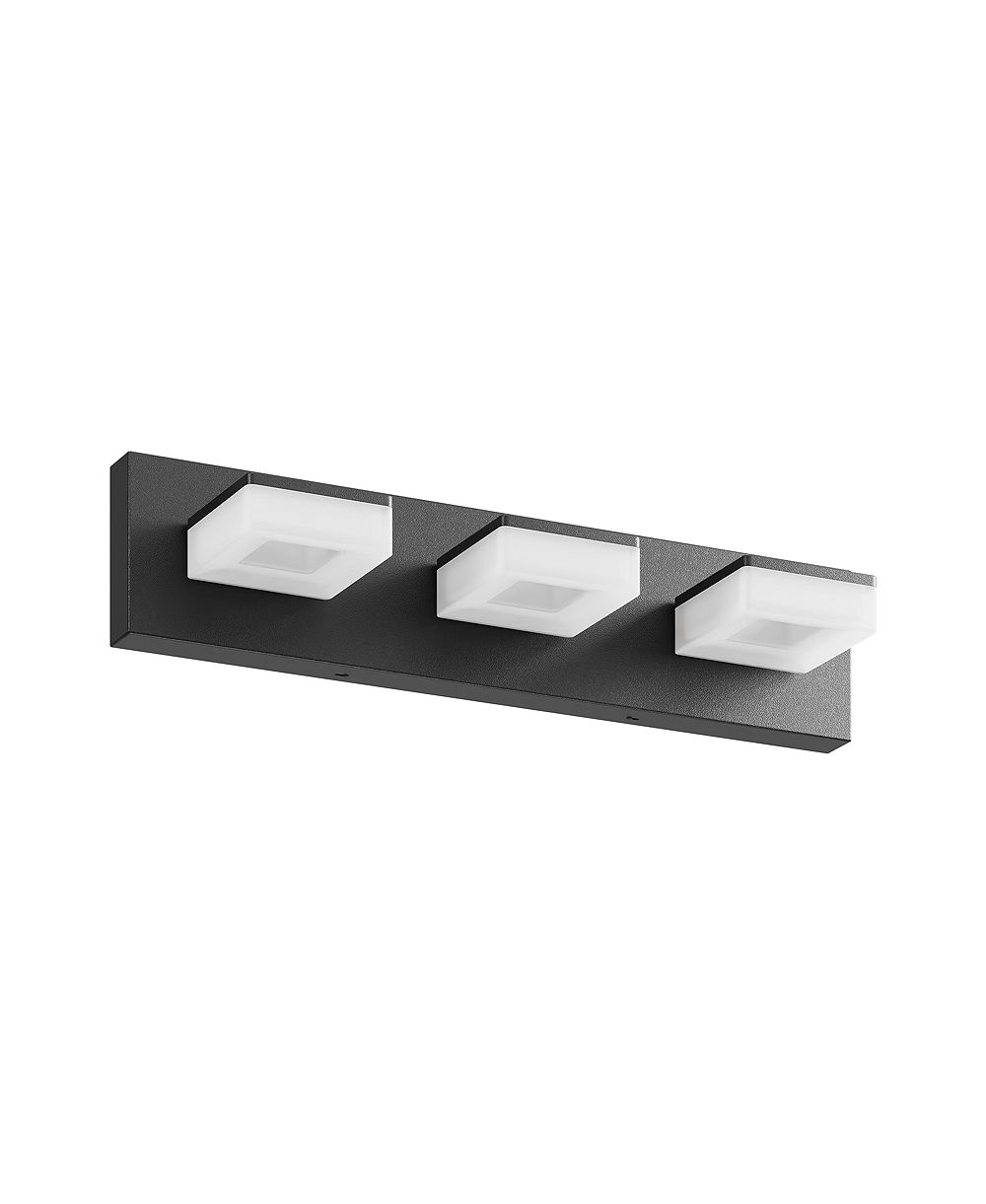 BUSDAYS Современный светильник для ванной комнаты с 20-дюймовым LED, 3 лампы, матовый акрил, настенное освещение над зеркалом, холодный белый 6000K
