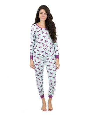 Leveret Women's Matching Family Two-Piece Cotton Long Sleeve Shirt and Pants Print Pajamas