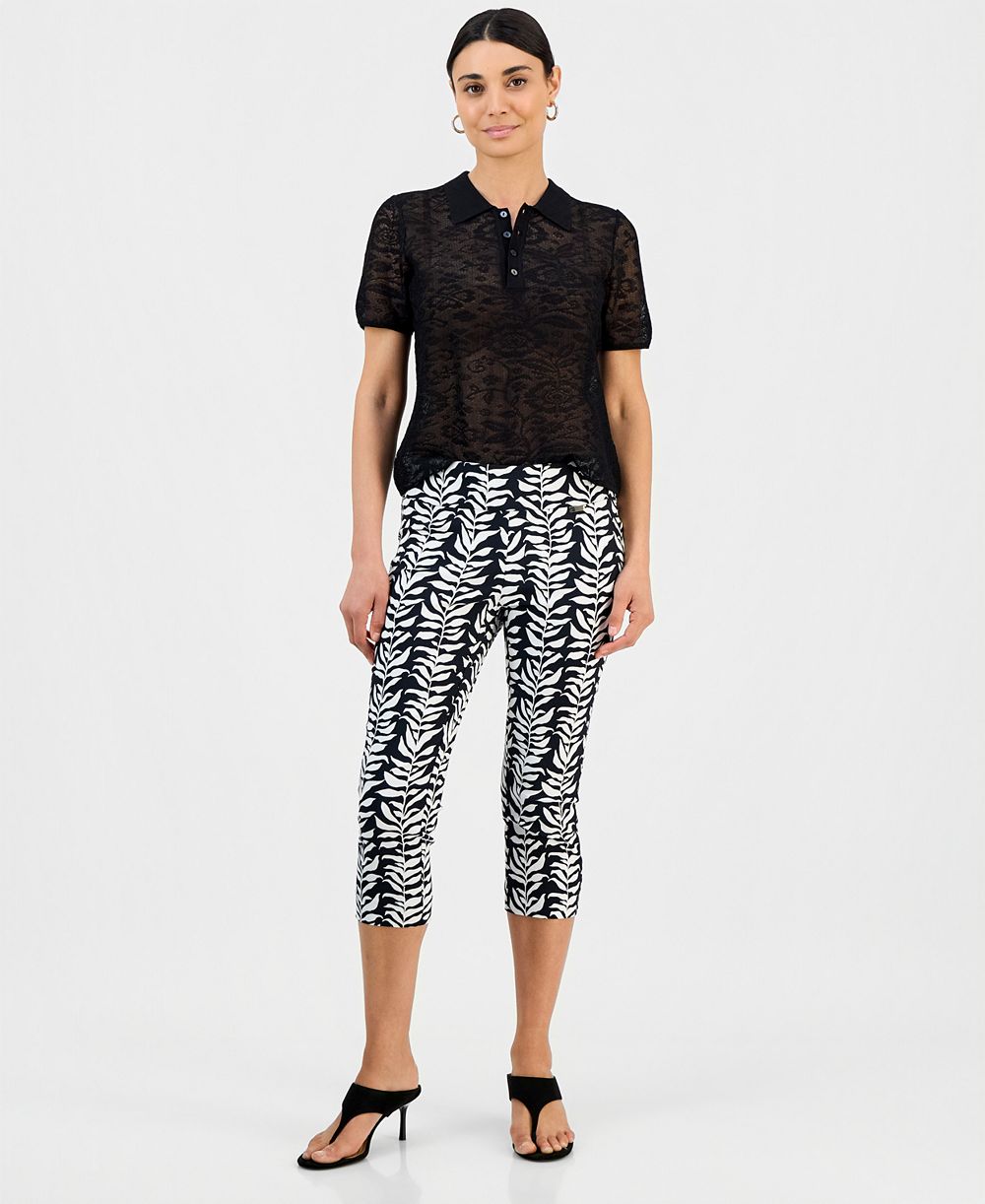 I.N.C. International Concepts Petite Tummy-Control Pull-On Capri Pants, Created for Macy's