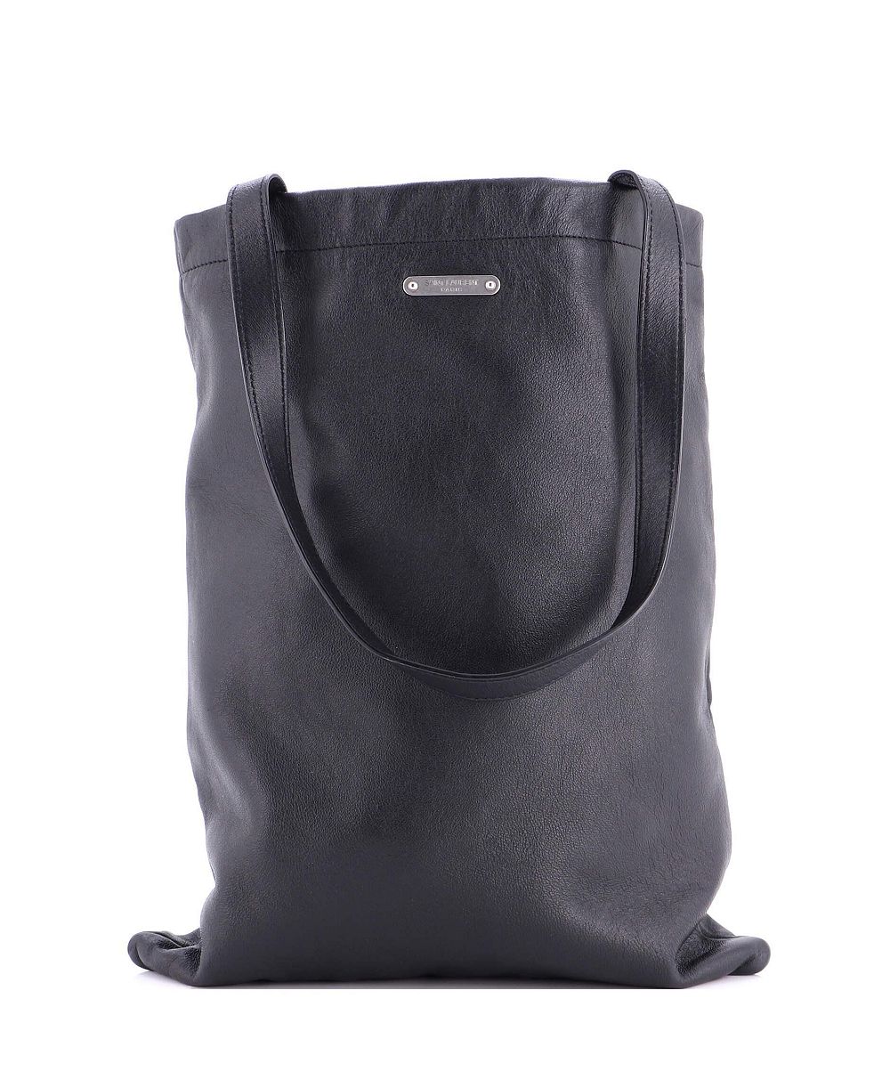 Pre-Owned Saint Laurent Medium Flat Shopper Tote Leather