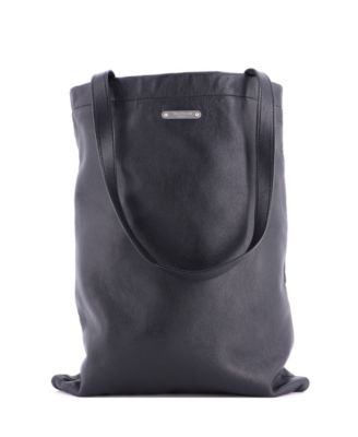 Б/у кожаная сумка-тоут Saint Laurent Medium Flat Shopper