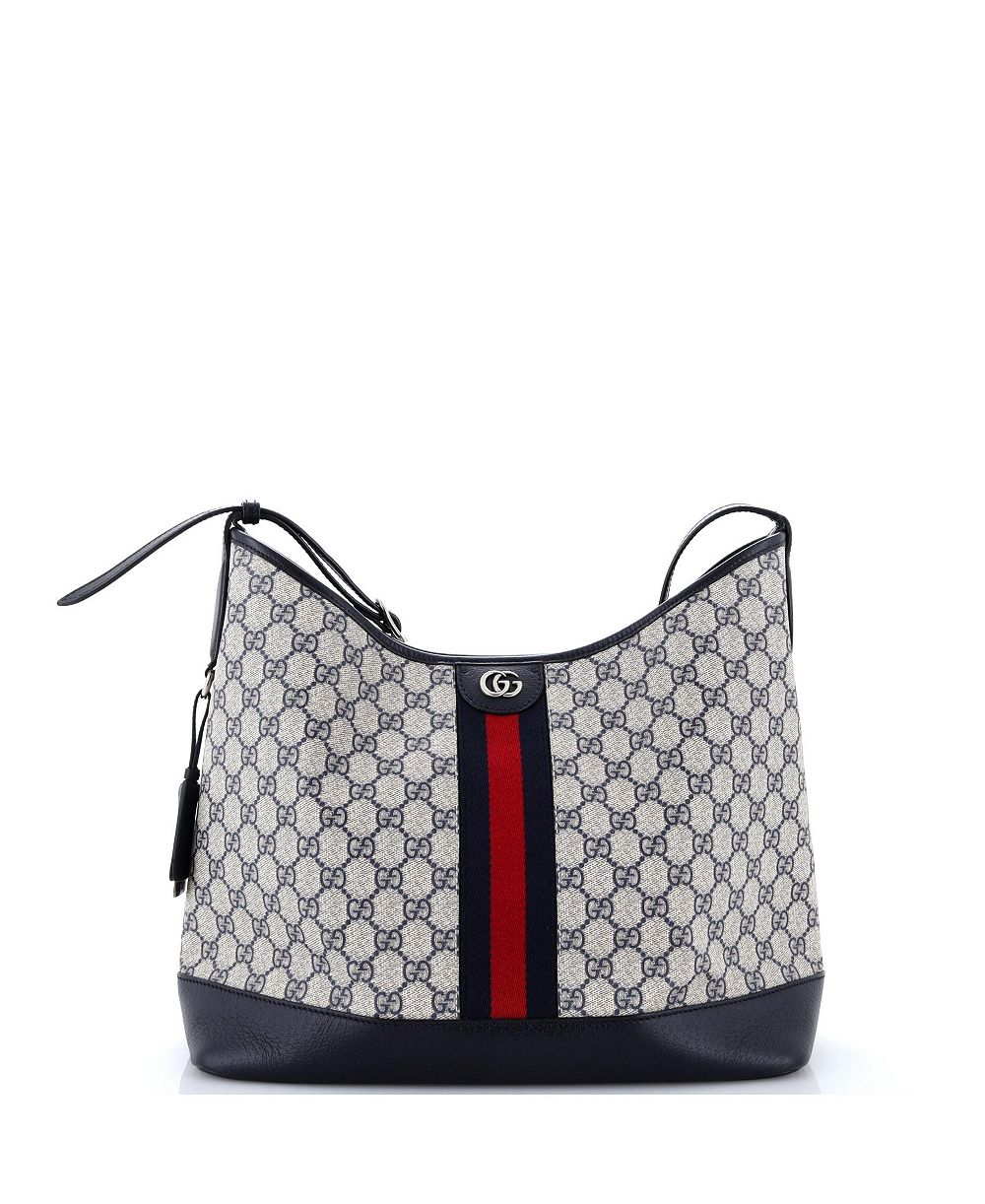Pre-Owned Gucci Medium Ophidia Open Bucket Bag GG Coated Canvas with Leather