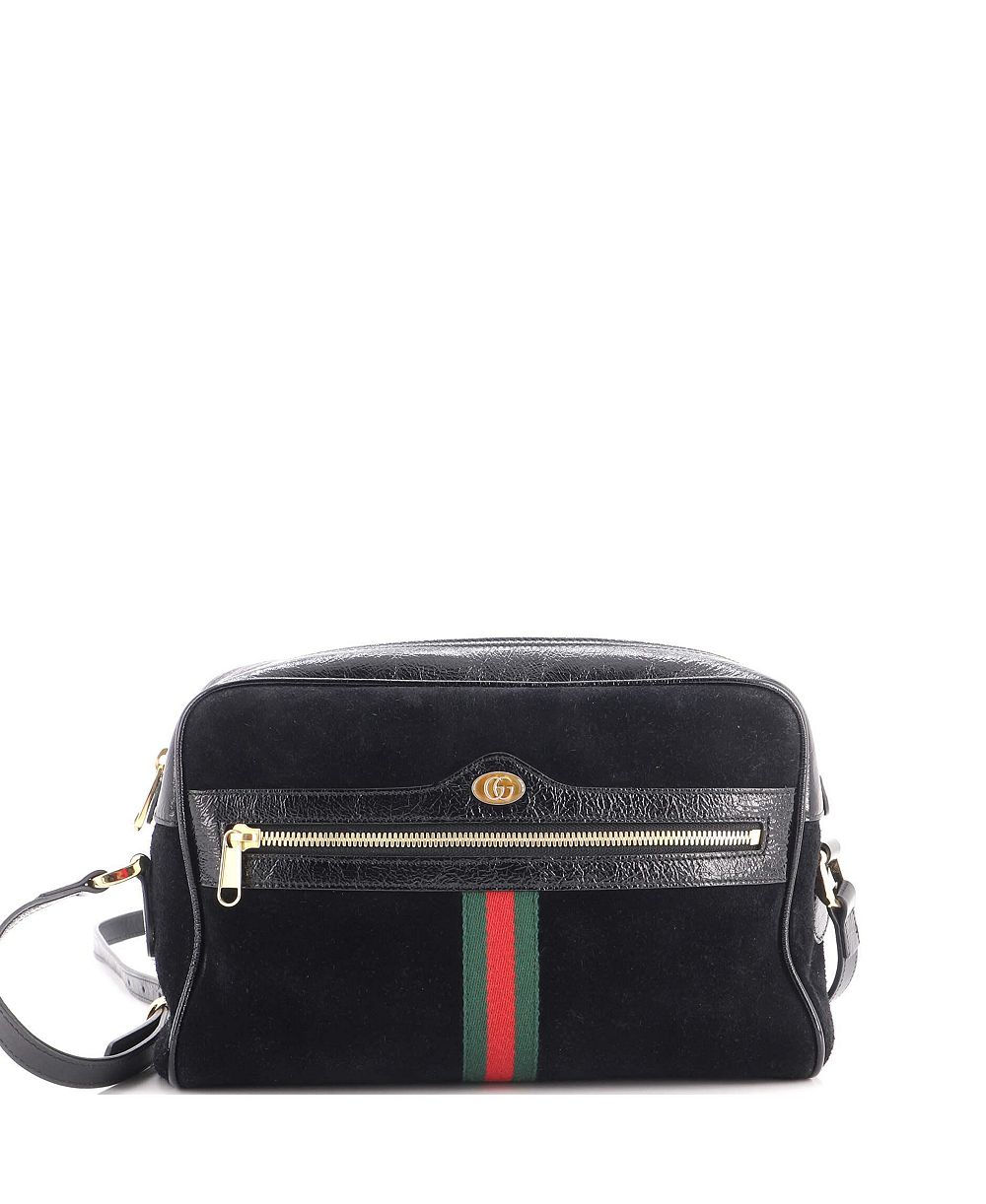 Pre-Owned Gucci Small Suede Ophidia Shoulder Bag