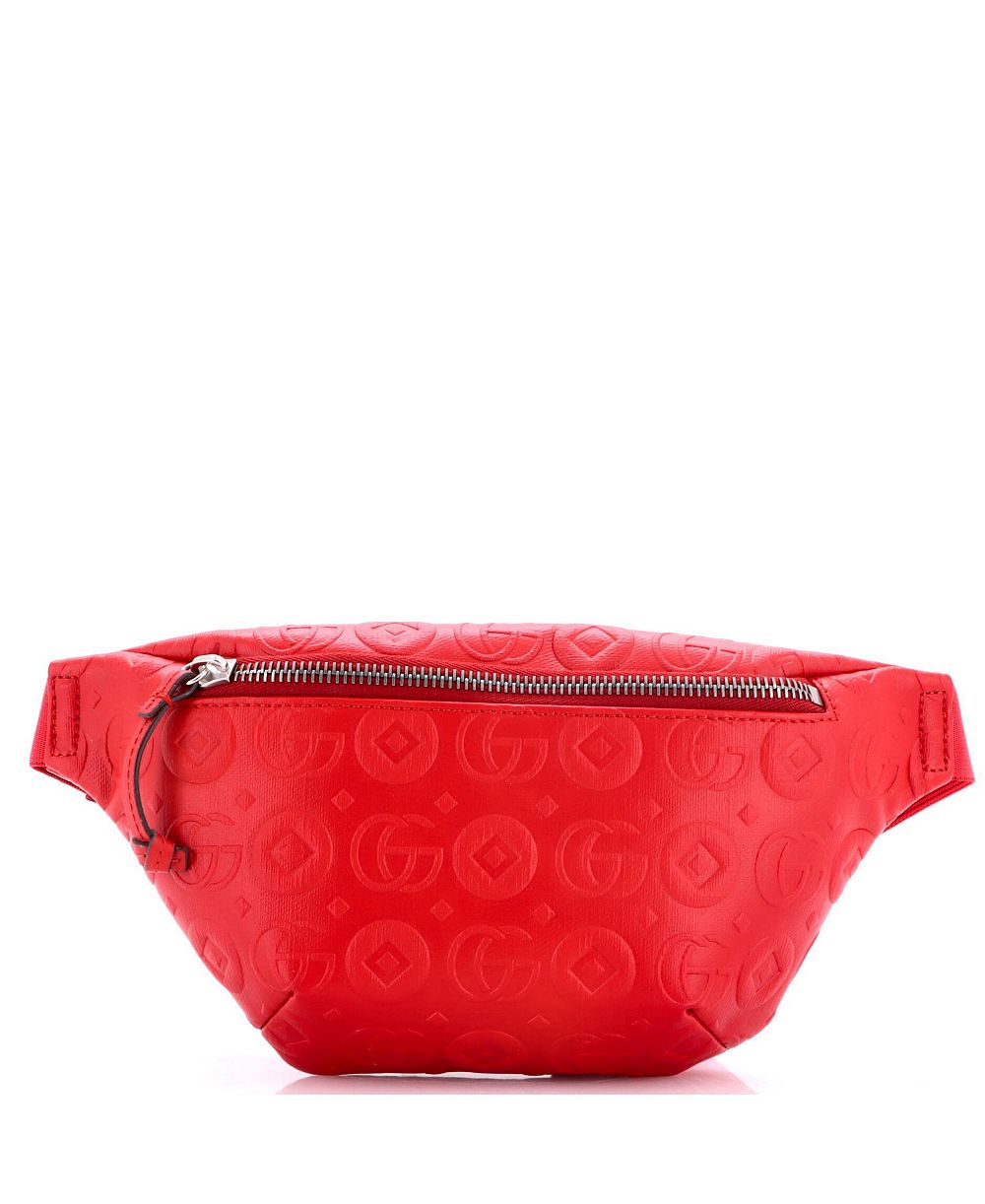 Pre-Owned Gucci Kids' Embossed-Leather Belt Bag