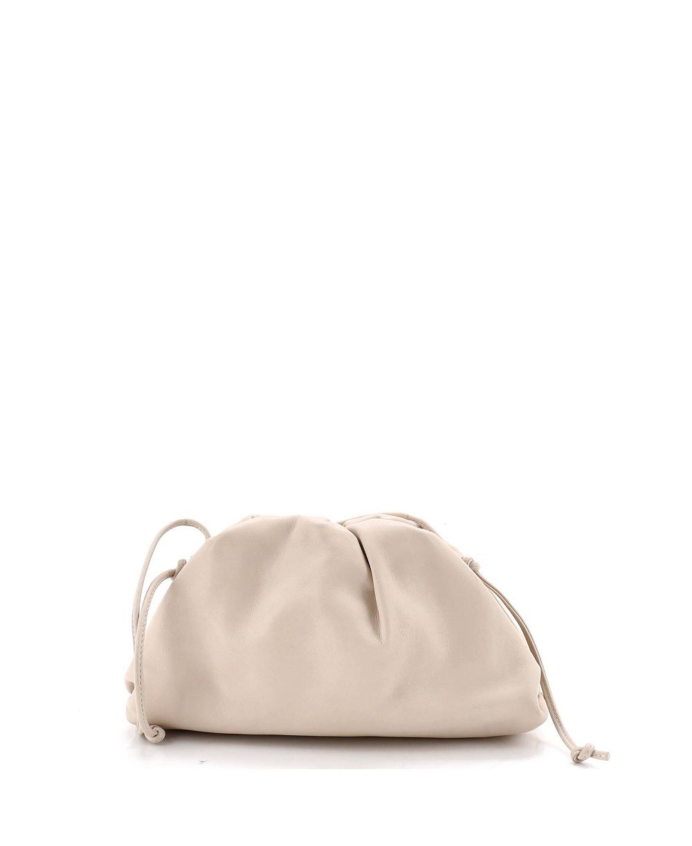 Pre-Owned Bottega Veneta The Pouch Mini Optional Strap Leather Pouch