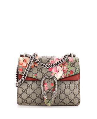 Б/у мини-сумка Gucci Dionysus Blooms-Print через плечо с принтом