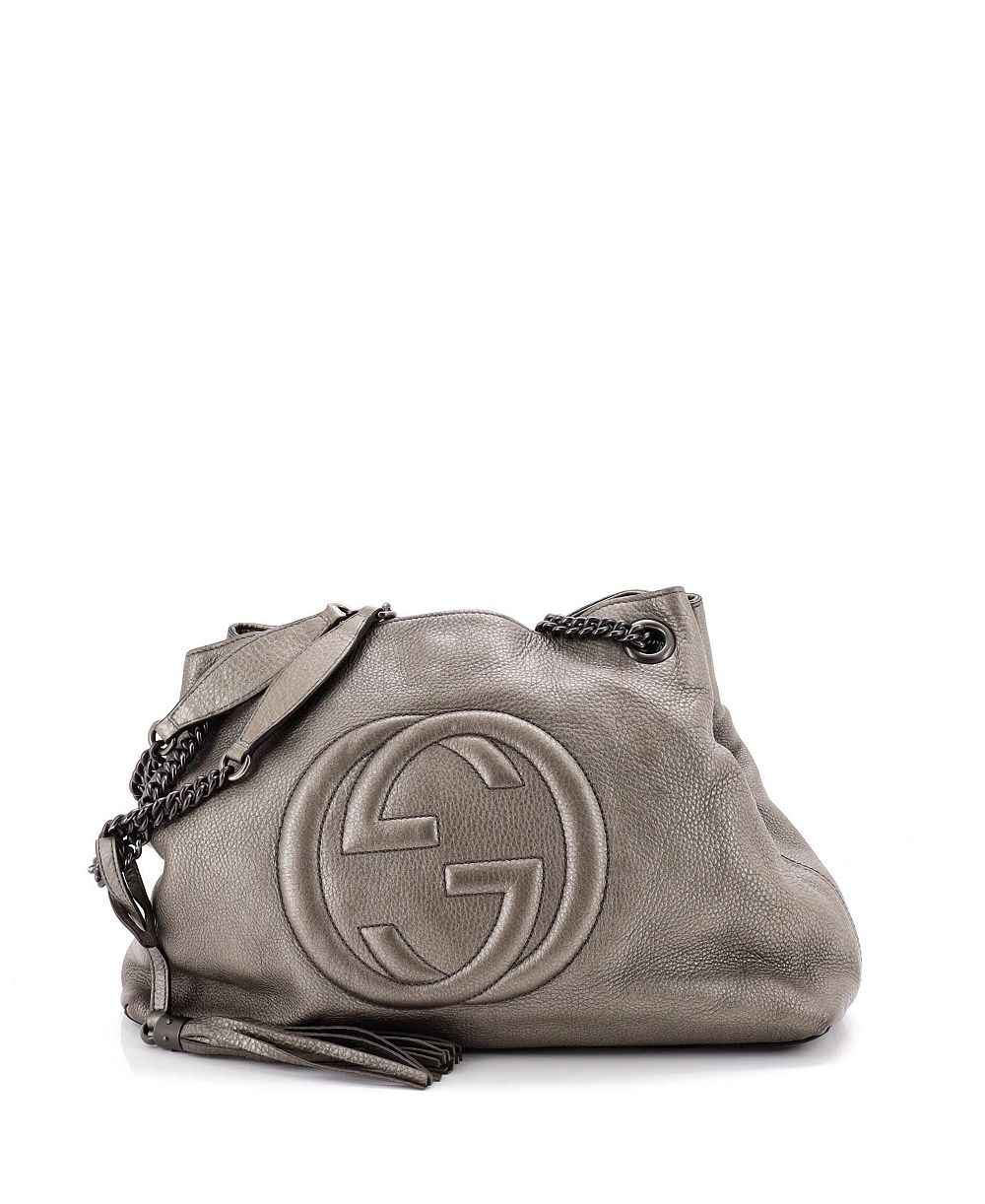 Pre-Owned Gucci Soho Medium Chain Strap Leather Shoulder Bag