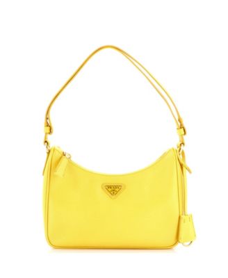 Pre-Owned Prada Mini Re-Edition Hobo Saffiano Leather