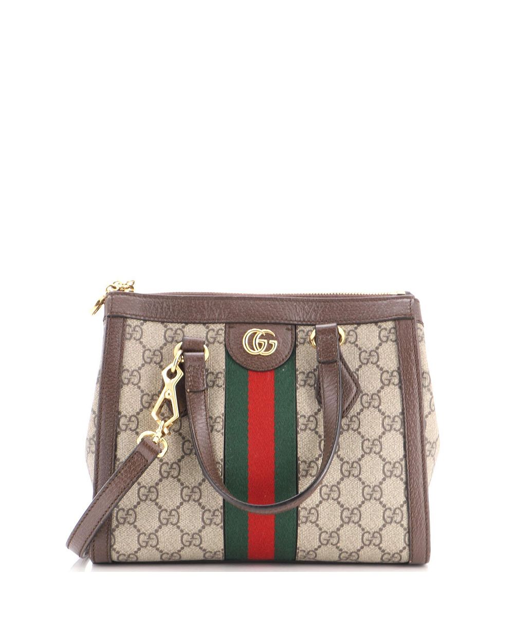 Pre-Owned Gucci маленькая сумка-тоут Ophidia Top Handle с покрытием GG