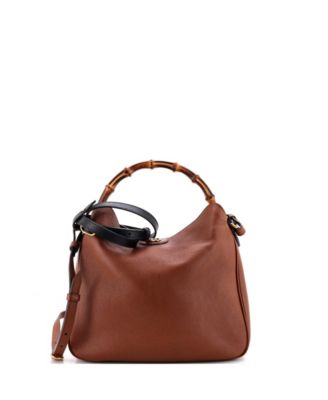 Б/у средняя сумка Gucci Diana NM Bamboo через плечо из кожи