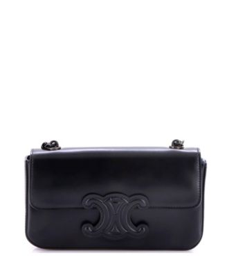 Pre-Owned Celine Маленькая кожаная сумка через плечо Triomphe с цепочкой