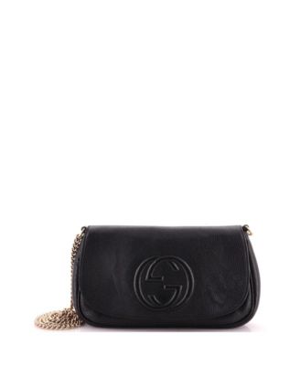 Б/у кросс-боди сумка Gucci Soho с кожаным цепным ремешком
