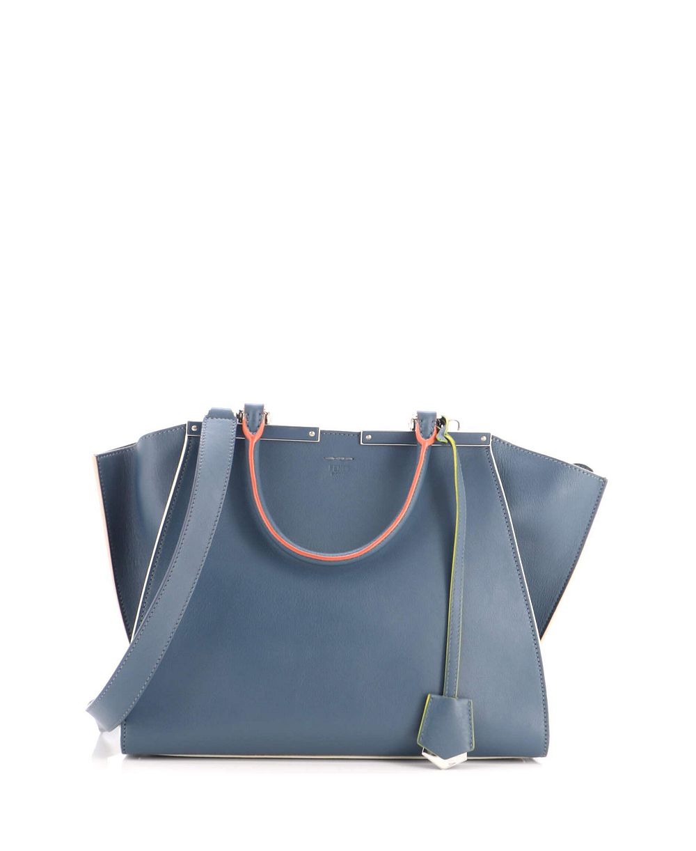 Б/у сумка-сэтчел Fendi Petite 3Jours малого размера с ручкой сверху, совместимая с планшетом, из кожи