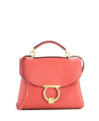 Б/у сумка-сэтчел Salvatore Ferragamo Margot малого размера через плечо из кожи