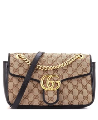 Pre-Owned Gucci средняя сумка-кроссбоди Marmont Quilted с клапаном, 10"Ш x 6"В x 3"Г