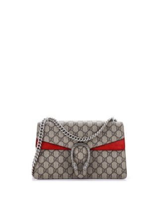 Б/у сумка через плечу Gucci Small Dionysus GG из лакированной ткани