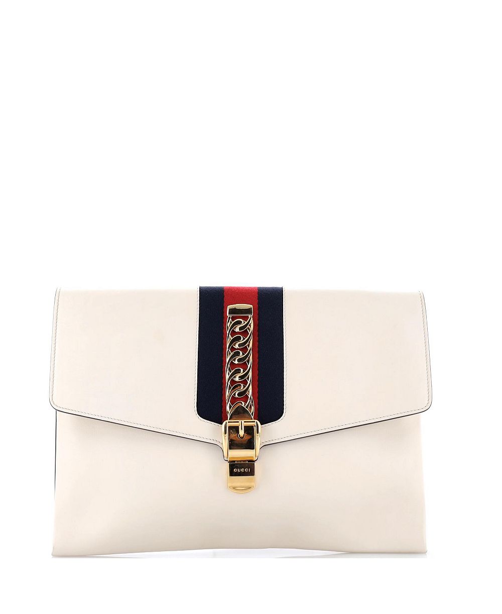 Pre-Owned Gucci Maxi Sylvie Clutch Leather