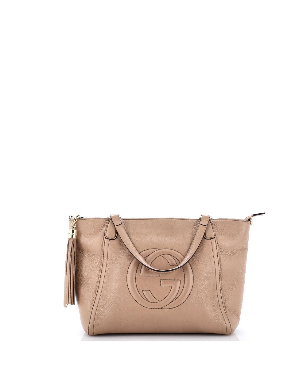 Pre-Owned Gucci Soho Convertible Top Handle Leather Shoulder Bag