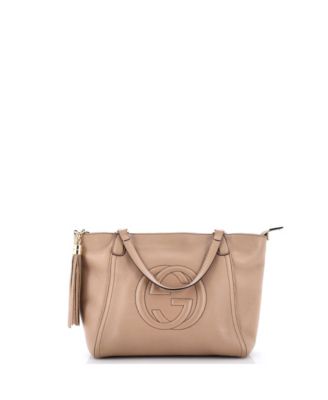 Pre-Owned Gucci Soho Convertible Top Handle Leather Shoulder Bag