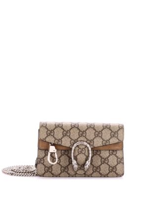 Pre-Owned Gucci Dionysus Mini Coated-Canvas Crossbody Shoulder Bag
