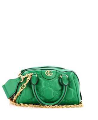 Pre-Owned Gucci маленькая сумка с верхней ручкой Ophidia, трансформер, из стеганой кожи GG Matelassé