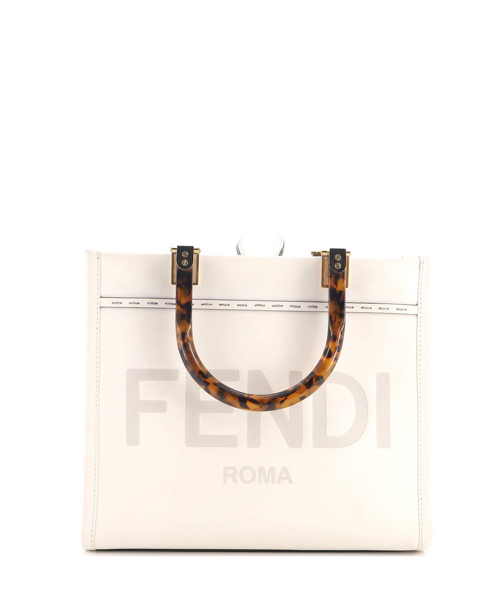 Pre-Owned Fendi Small Sunshine Shopper Tote Leather