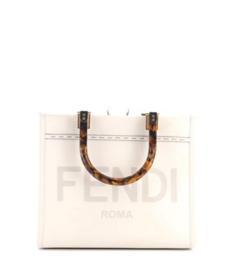 Кожаная сумка-тоут Small Sunshine Shopper от Fendi (Pre-Owned)