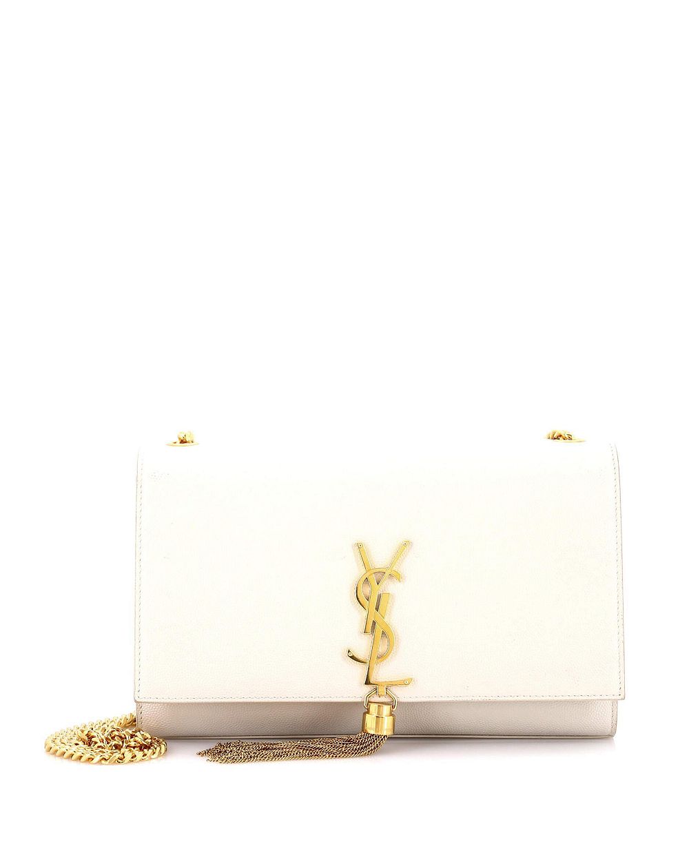 Pre-Owned Saint Laurent Classic Monogram Tassel Small Crossbody Bag