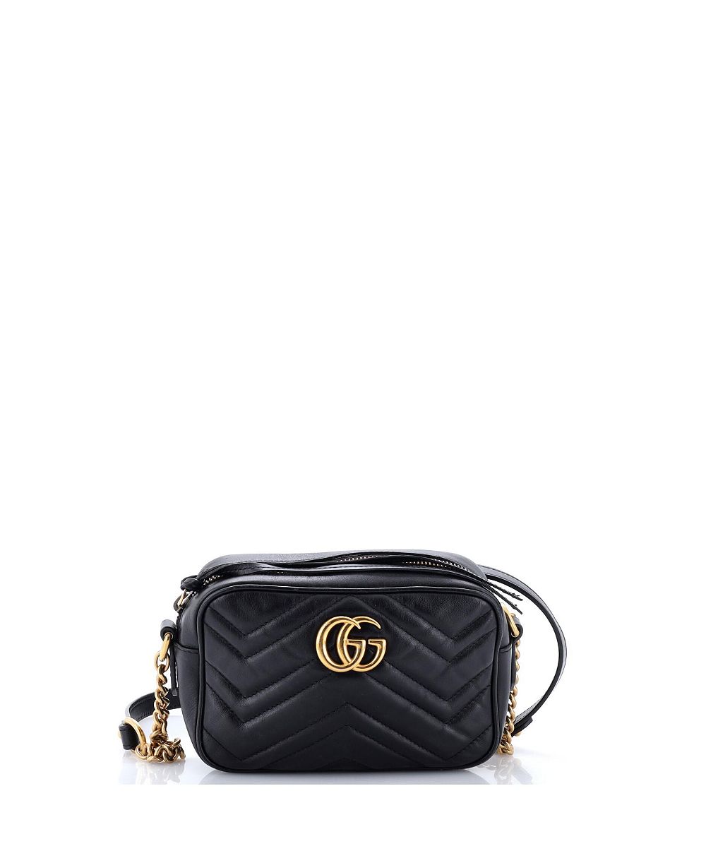 Pre-Owned Gucci Mini GG Marmont Matelasse Leather Shoulder Bag