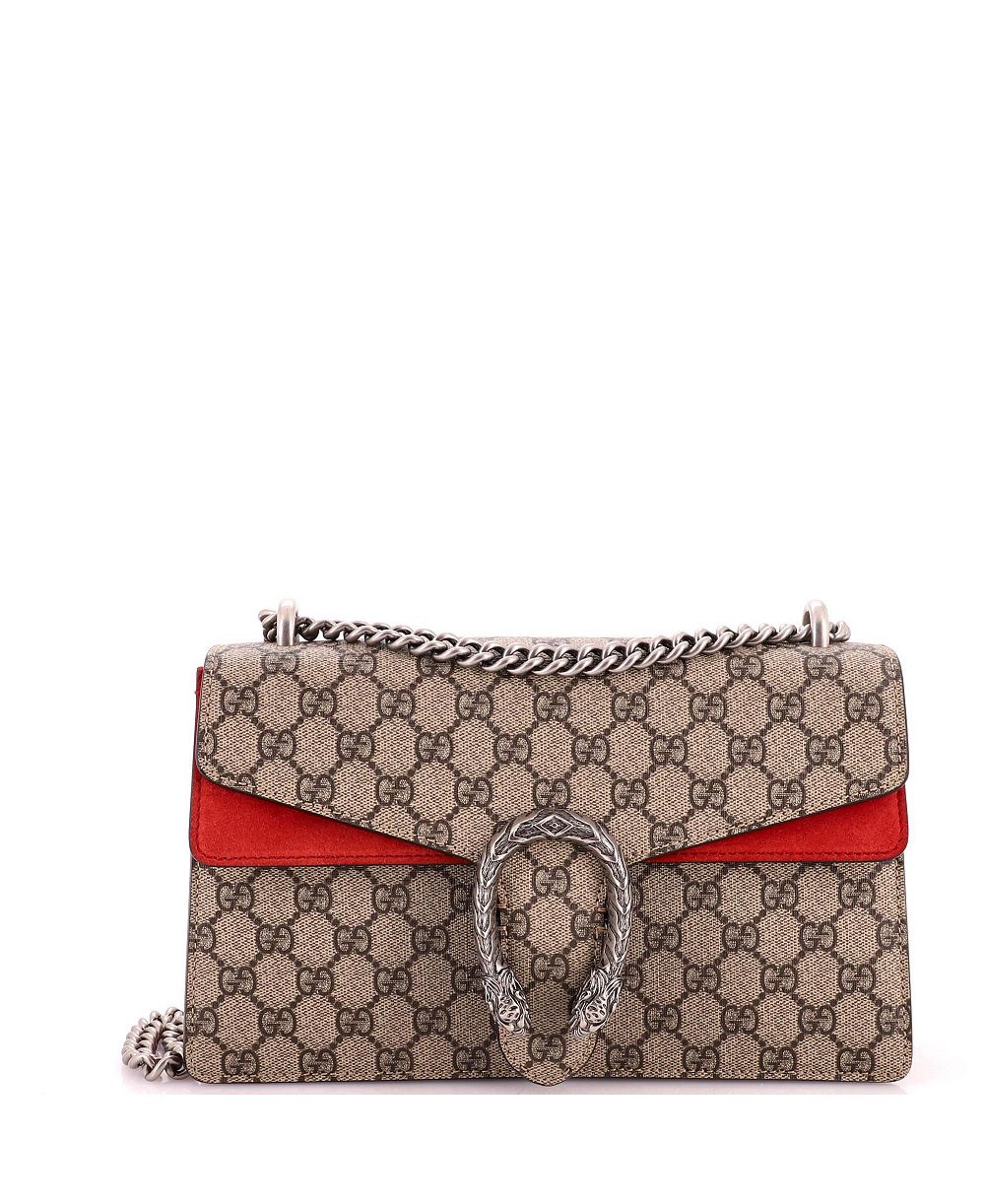 Pre-Owned Gucci Small Dionysus GG Coated Canvas Shoulder Bag