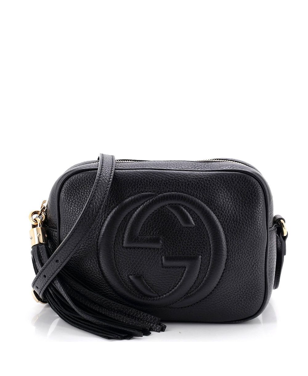 сумка-кроссбоди soho disco small из кожи gucci (pre-owned)