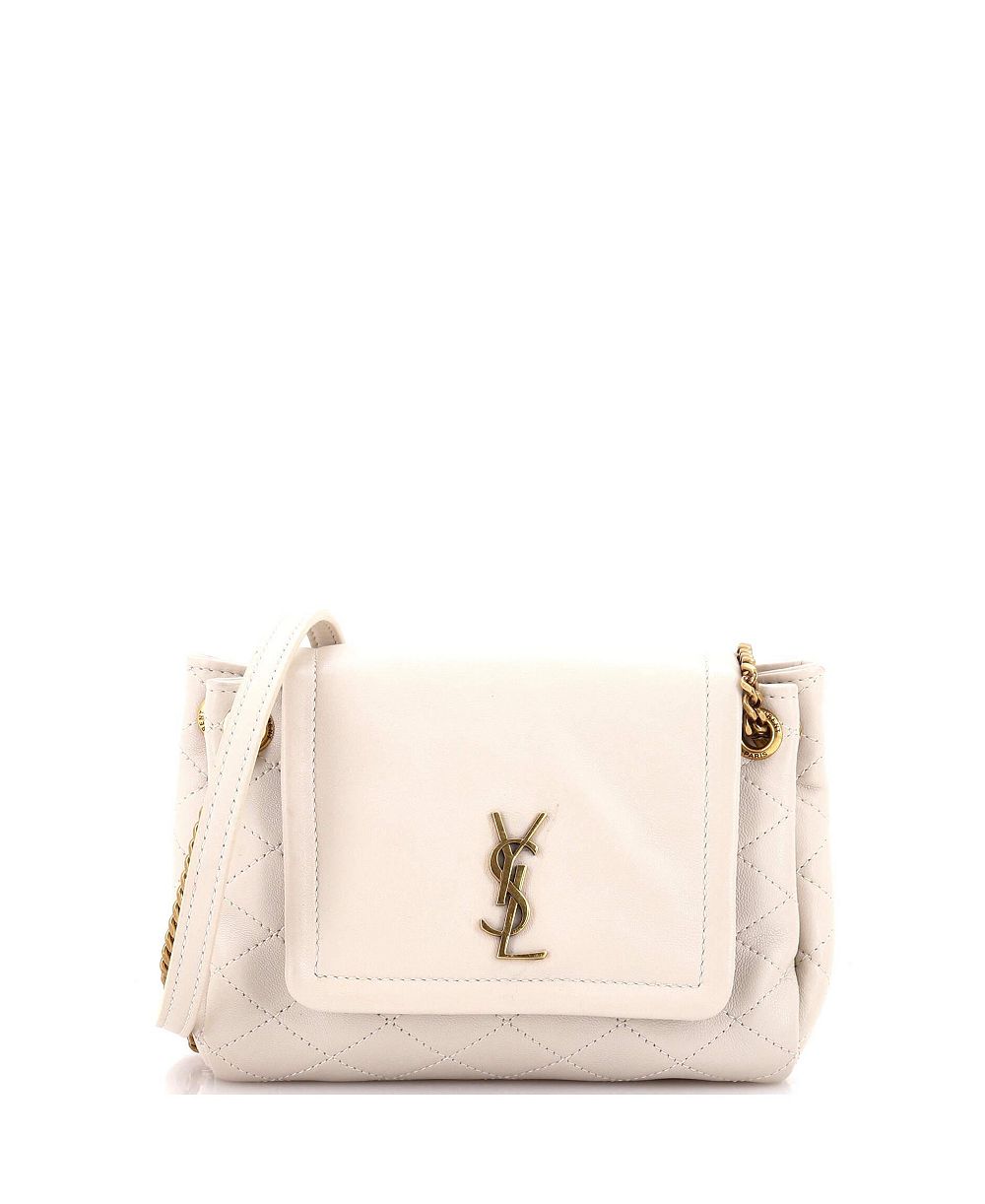 Pre-Owned Saint Laurent мини-сумка Nolita из стеганой кожи