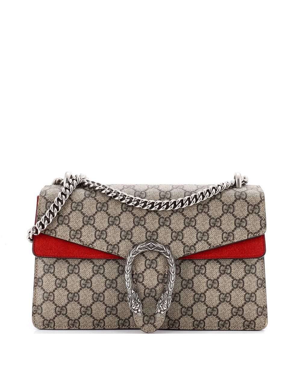 Pre-Owned Gucci Small Dionysus GG Coated Canvas Shoulder Bag