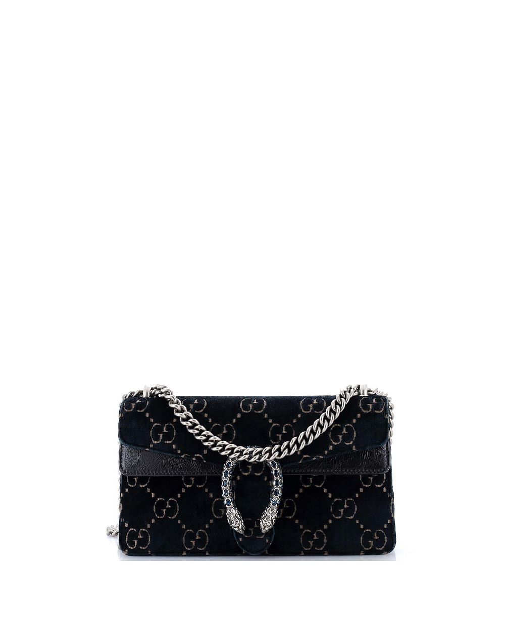 Pre-Owned Gucci Mini Velvet GG Dionysus Shoulder Bag
